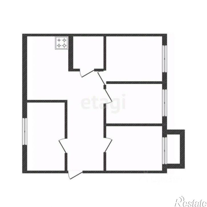 Комната улица Калинина, 31,  д. 31