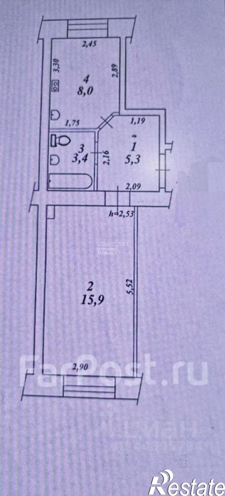 1-комн квартира ул Калинина, 35 3,  д. 35 3,  к. 3