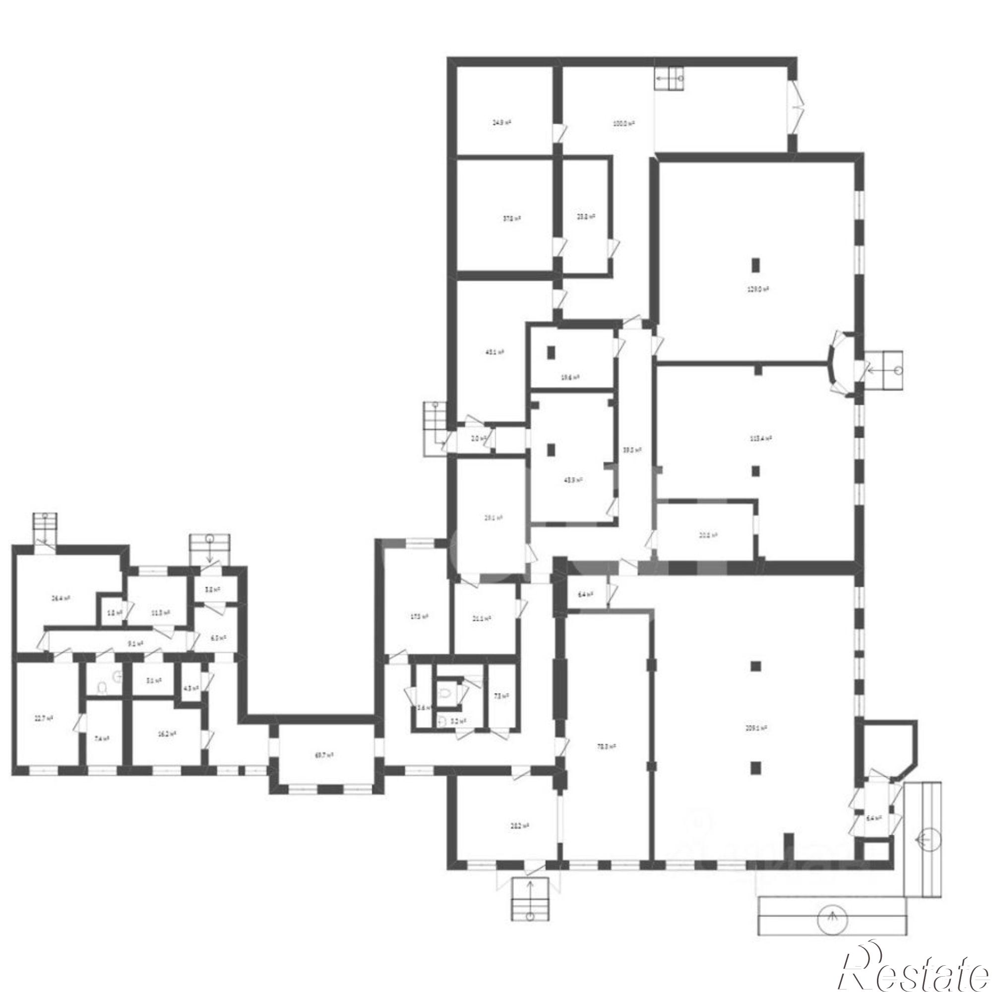 Купить торговое помещение за 54 414 400 рублей на проспект Первостроителей, 15