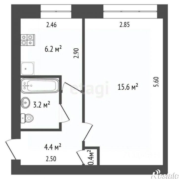 1-комн квартира аллея Труда, 59 к2,  д. 59 к2