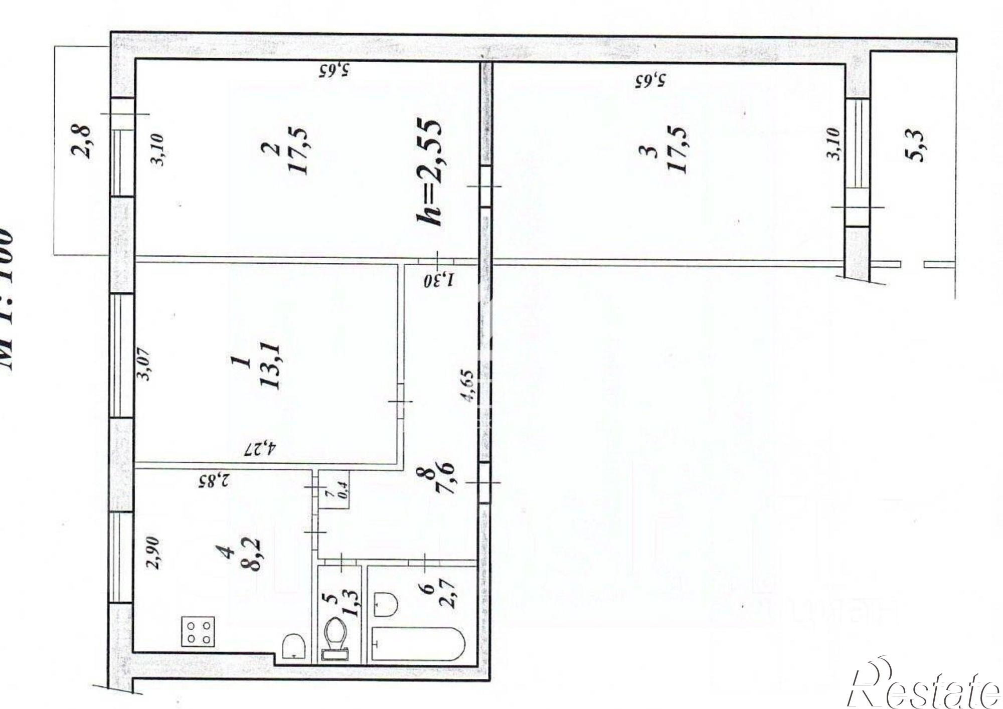 Купить квартиру за 1 650 000 рублей на ул Тепличная, 4
