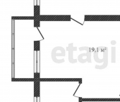 2-комн, 45кв м, этаж 2/5 Севастопольская улица, 21