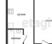 1-комн, 35кв м, этаж 3/5 ул Пионерская, 35