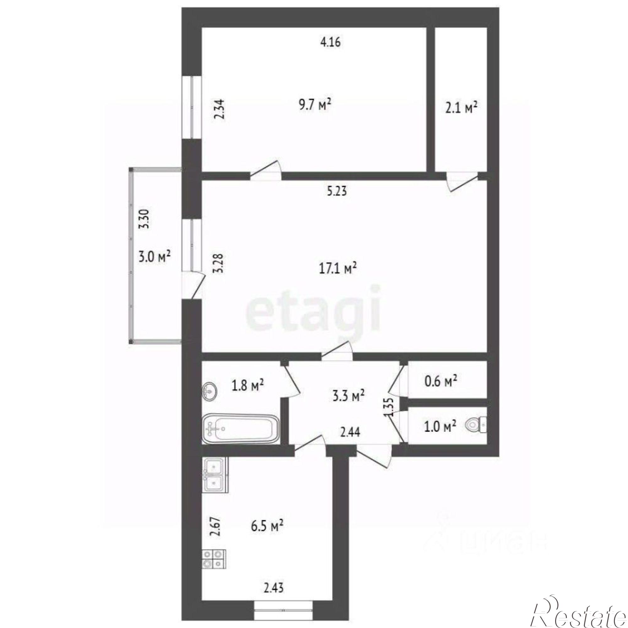 Купить квартиру за 4 800 000 рублей на проспект Мира, 25