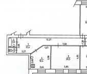 3-комн, 86кв м, этаж 2/3 Ленинградская улица, 65/4