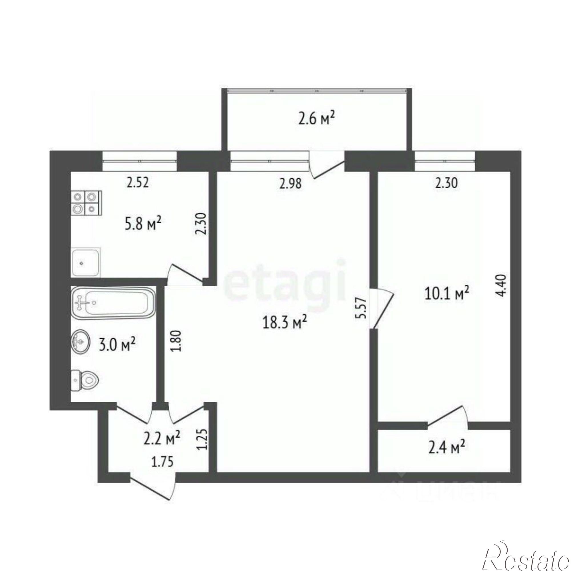 Купить квартиру за 4 650 000 рублей на ул Юбилейная, 8