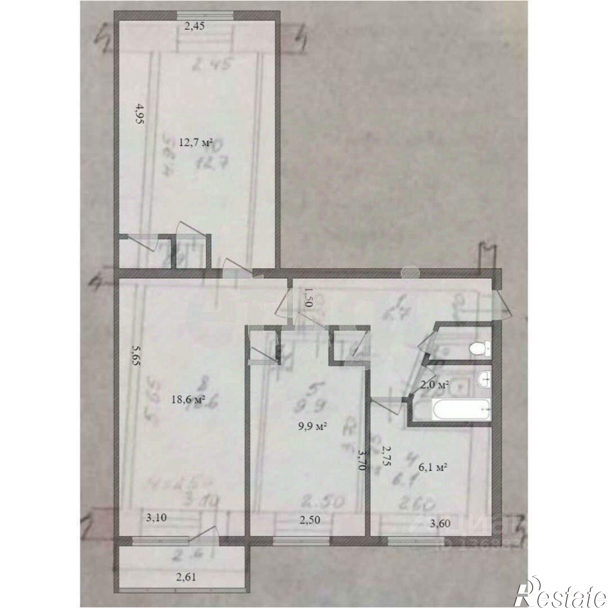 Купить квартиру за 3 749 000 рублей на ул Ленинградская, 59